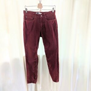 Old Navy Red Straight Leg Corduroy Trousers